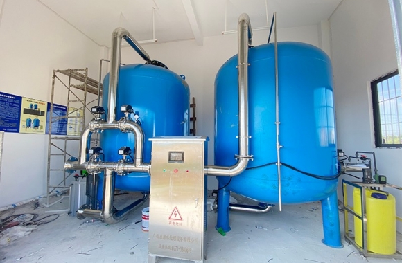 貴港市旺華村50噸壓力式一體化淨水設備